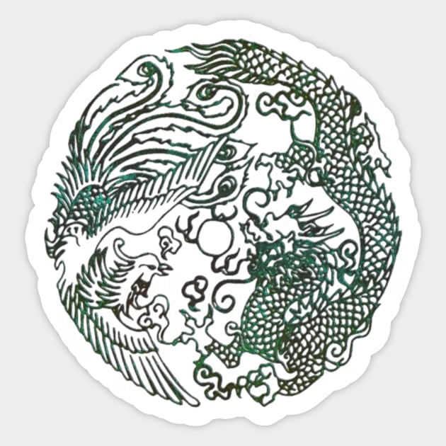 Shenmue III Dragon Vs Phoenix Sticker by Gekidami